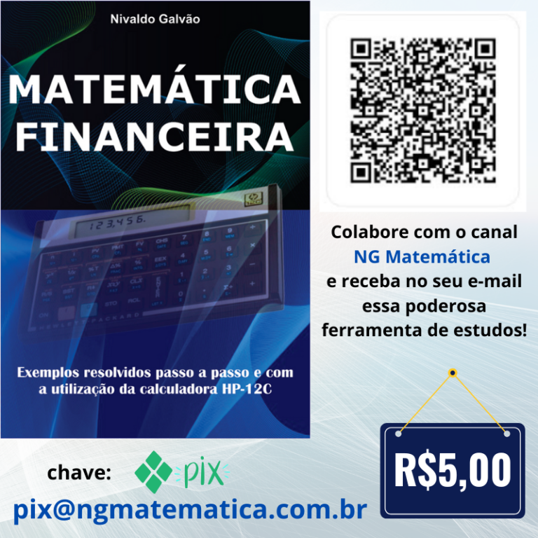 Apostila de MATEMÁTICA FINANCEIRA para concursos públicos.