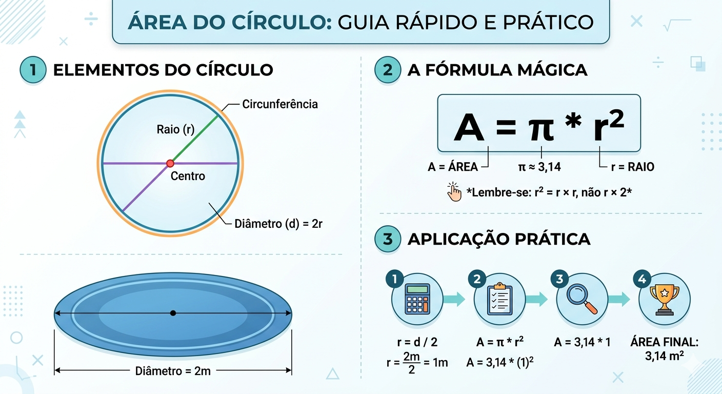 Leia mais sobre o artigo Área do Círculo